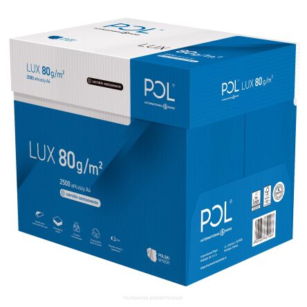 PAPIER KSERO POLLUX A4 80G 500 ARKUSZY BIAŁY