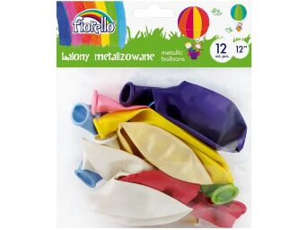 BALONY METALICZNE 12" MIX KOLORÓW 12SZTUK FIORELLO