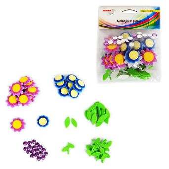 NAKLEJKI Z PIANKI PVC16 KWIATKI 5 BREWIS