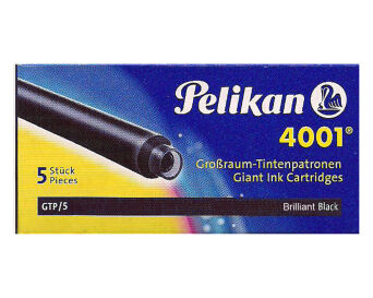 NABOJE PELIKAN GTP/5 CZARNE WKŁADY DO PIÓR ATRAMEN