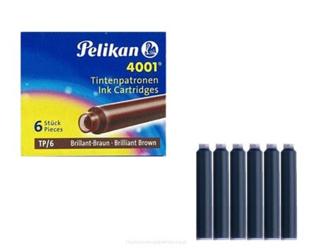 NABOJE PELIKAN TP/6 BRĄZOWE