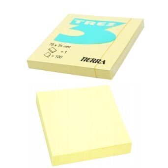  NOTES SAMOPRZYLEPNY 75X75 100K ŻÓŁTY TRES