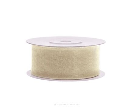 WSTĄŻKA SZYFONOWA 50MM/22MB KREMOWA WSZYF50-010