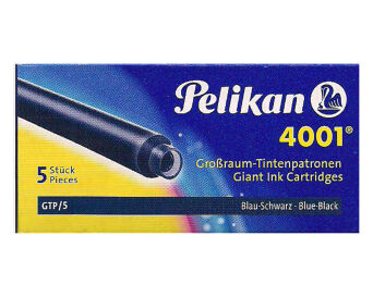 NABOJE PELIKAN GTP/5 NIEBIESKO-CZARNE WKŁADY