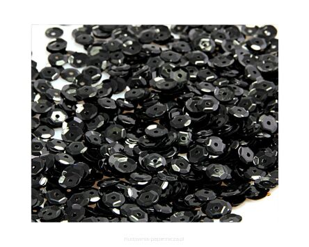 CEKINY 6MM/15G CZARNY CEK6-NR60