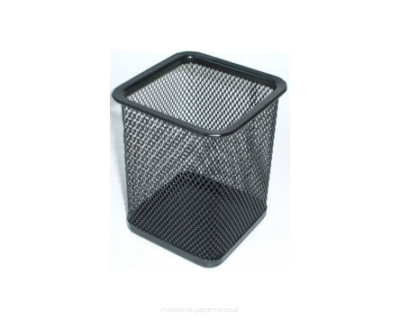 KUBEK KWADRATOWY PRZYBORNIK 8X8X10 CZARNY