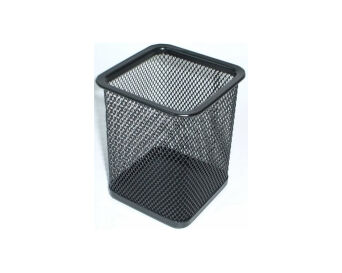 KUBEK KWADRATOWY PRZYBORNIK 8X8X10 CZARNY