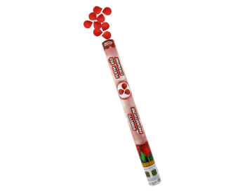 KONFETTI PNEUMATYCZNE PŁATKI RÓŻ CZERWONE 60 CM