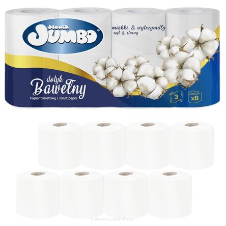 PAPIER TOALETOWY SŁONIK JUMBO CELULOZA 3W 8 SZT