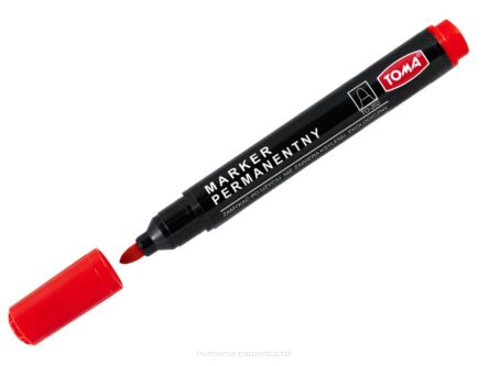 MARKER PERMANENTNY TO-202 CZERWONY TOMA 