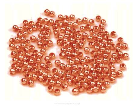 KORALIKI  METAL. ŚR. 3MM/25G MIEDZIANE  PERM3-124