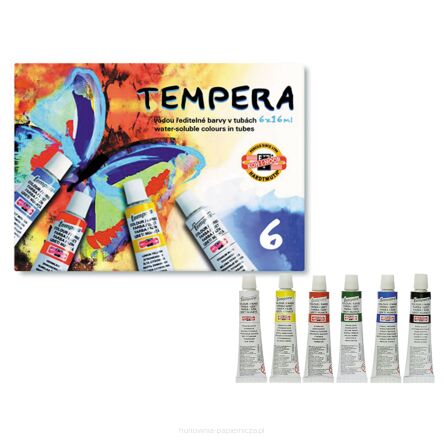 FARBY TEMPERY 162547 16ML 6 KOLORÓW