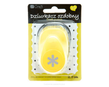 DZIURKACZ OZDOBNY 2,5 CM ŚNIEŻYNKA JCDZ-110-007