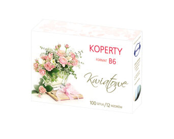 KOPERTY KOLOROWE B6 A'100 KB6WZ KWIATOWE