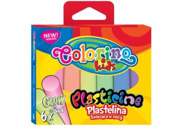 PLASTELINA COLORINO 6  KOLORÓW GLOW
