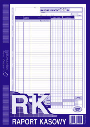 RAPORT KASOWY A-4 410-1