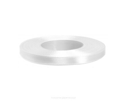 WSTĄŻKA SATYNOWA 6MM/32 KOLOR 1 BIAŁA