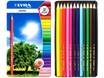 KREDKI LYRA METALOWE OPAKOWANIE 12 KOLORÓW 2521133