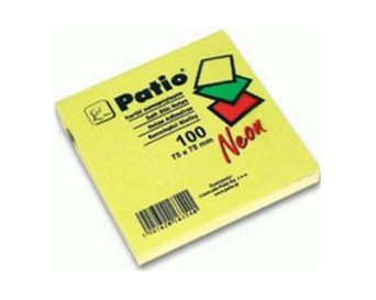 NOTES NEON SAMOPRZYLEPNY 75X75 MM ŻÓŁTY 