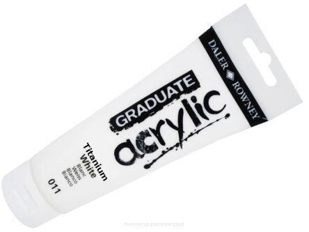 GRADUATE ACRYLIC 120 ML 011 WHITE