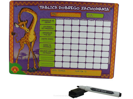 TABLICA DOBREGO ZACHOWANIA MAŁA ALEXANDER