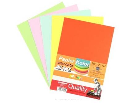 PAPIER KSERO OFFICE COLOR A4 A'500 MIX PASTEL PSH