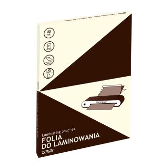 FOLIA DO LAMINOWANIA GRAND A4 80 MIC 100 ARKUSZY