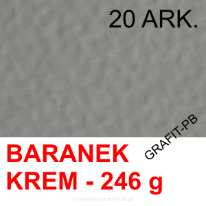 KARTON WIZYTÓWKOWY BARANEK KREM 246g/m2 A-4 A'20