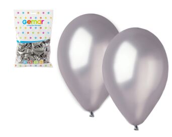 BALON GM90 METAL 10 SREBNY A'100 GODAN