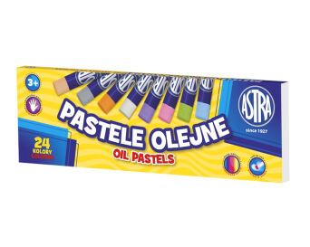 PASTELE OLEJNE 24 KOLORY OP-24 ASTRA