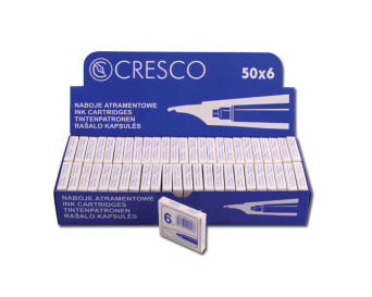 NABOJE DO PIÓR CRESCO NIEBIESKIE A'6 080021