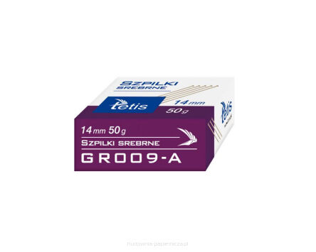 SZPILKI 14MM 50G TETIS KRAWIECKIE BIUROWE GR009-A