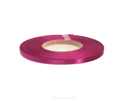 WSTĄŻKA SATYNOWA 6MM/32 KOLOR 27 FUKSJA