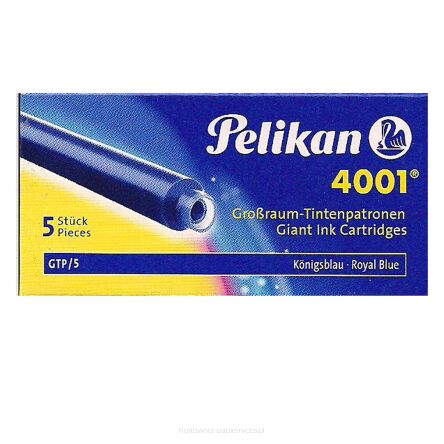 NABOJE PELIKAN GTP/5 NIEBIESKIE WKŁADY DO PIÓR ATR