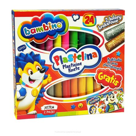 PLASTELINA 24 KOLORY STANDARD BAMBINO