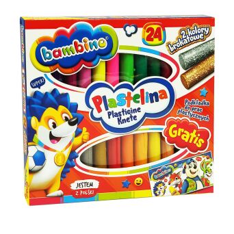 PLASTELINA 24 KOLORY STANDARD BAMBINO