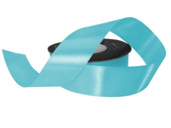 WSTĄŻKA OZDOBNA H024 KOL.1128 SATYNOWA LAZUROWA