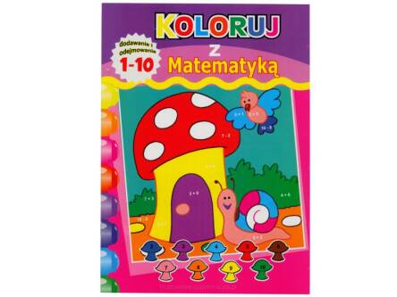 KSIĄŻECZKA A4 KOLORUJ Z MATEMATYKĄ 2 WZORY PSH