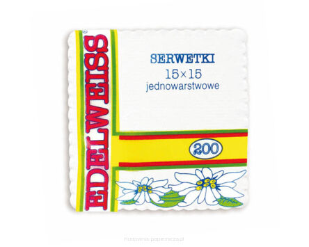 SERWETKA A'200 15X15 BIAŁE 