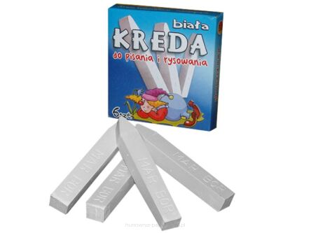 KREDA SZKOLNA BIAŁA MAR-BOR 6 SZTUK