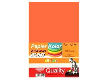PAPIER KSERO A4 A'100 POMARAŃCZOWY DC203 PSH