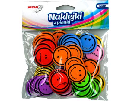NAKLEJKI Z PIANKI PVC30 UŚMIECHY