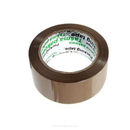 TAŚMA PAKOWA PENWORD 48X50 KAUCZUK 60 MIC BRĄZOWA