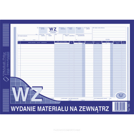 WZ WYDANIE MATERIAŁÓW NA ZEWNĄTRZ A4 385-1
